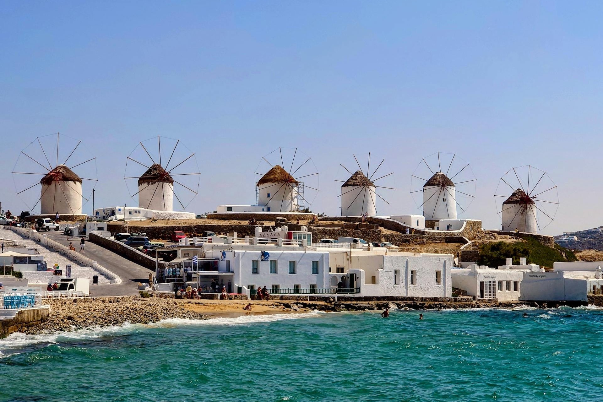 how to get from Athens to Mykonos